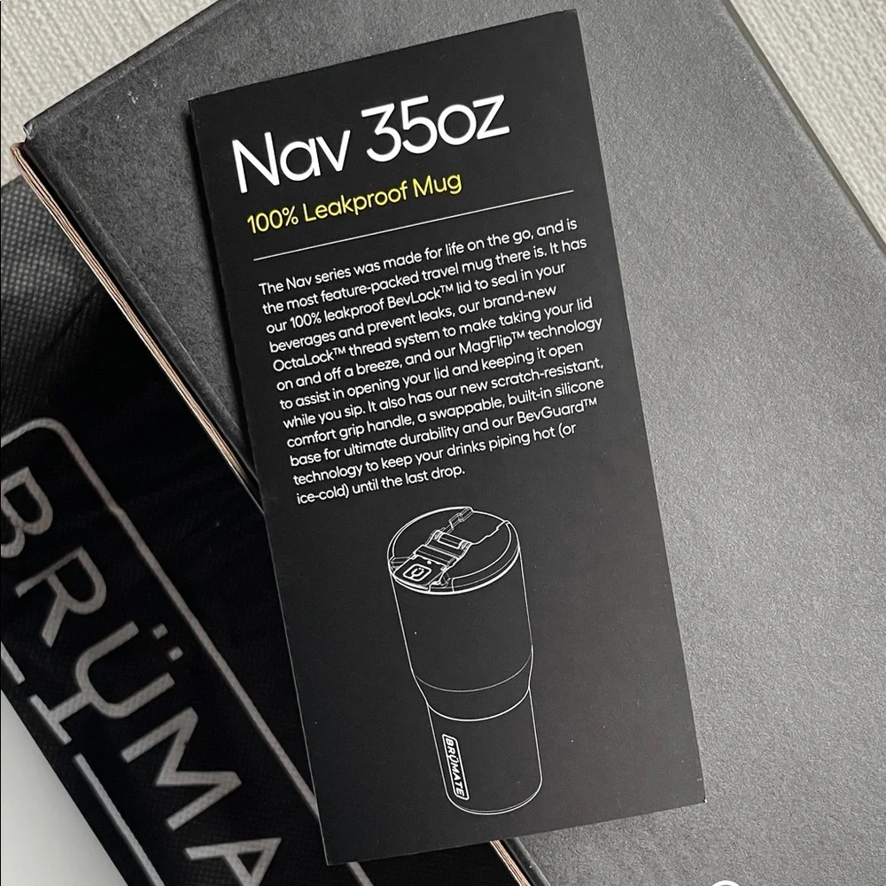 BrüMate NAV 35oz Travel Mug in Matte White brand new in box